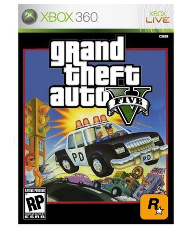 Grand Theft Auto V Xbox 360 Box Art