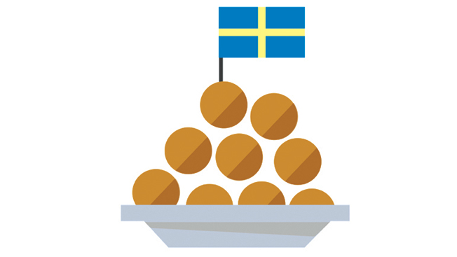 Ikea's Swedish meatballs emoji.